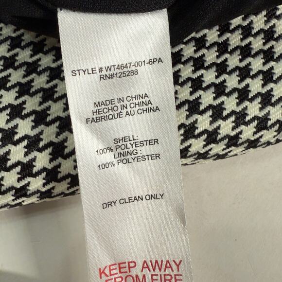 Jason Wu M Womens Houndstooth Wrap Mini Dress Black White NWOT Corpcore - Picture 9 of 11